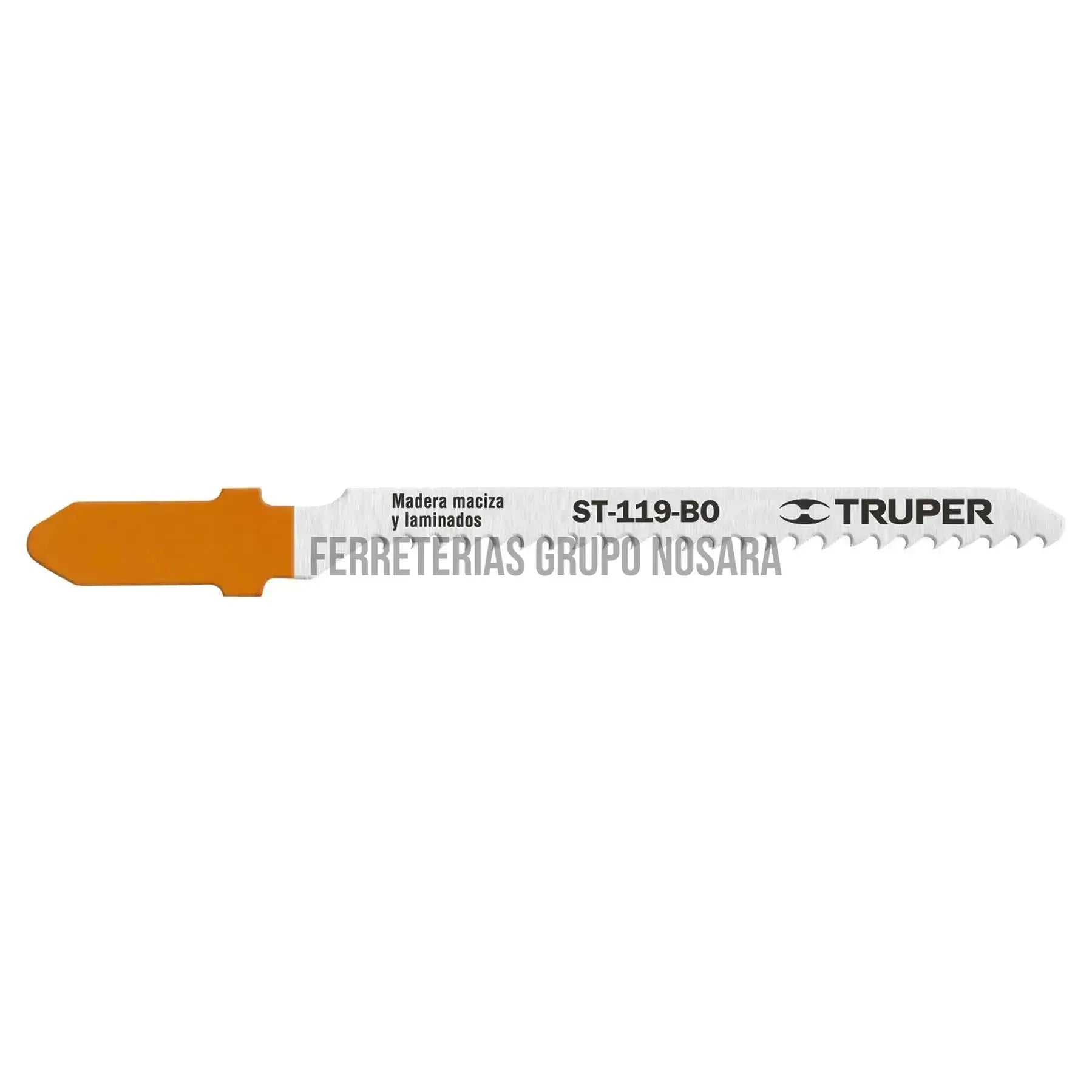 Blíster con 5 seguetas 12 DPP zanco "T" corte curvo madera / 18131-