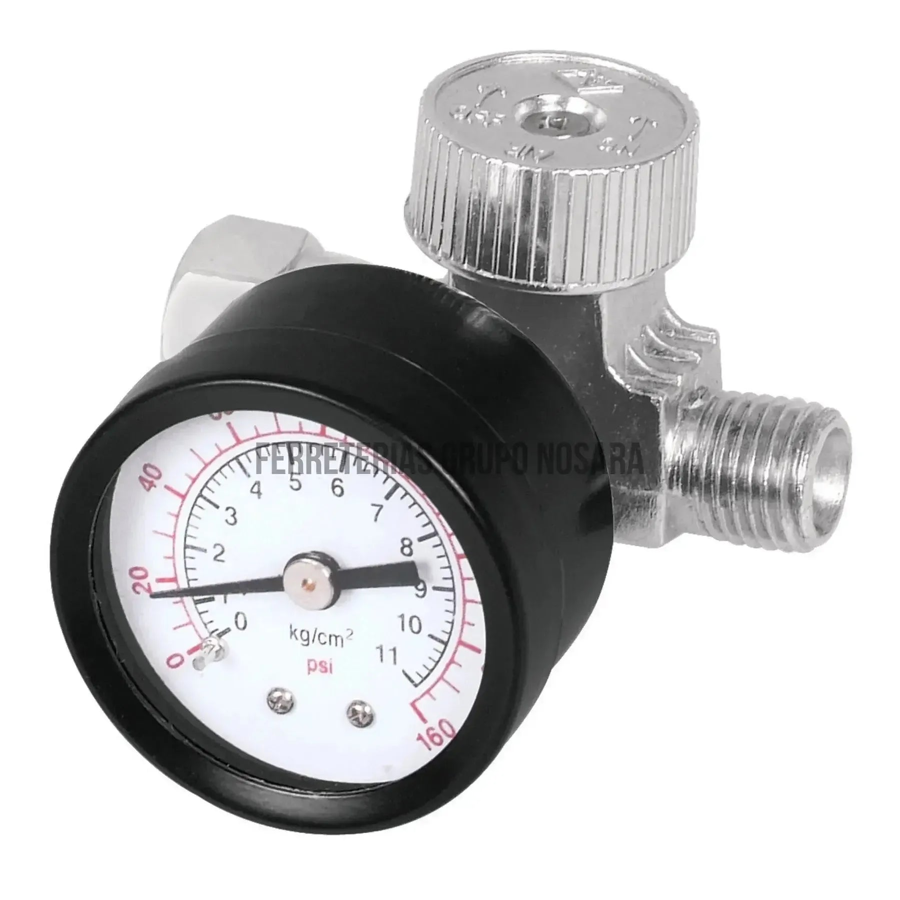 Regulador de aire con manómetro, cuerda 1/4 NPT, Truper / 19239-