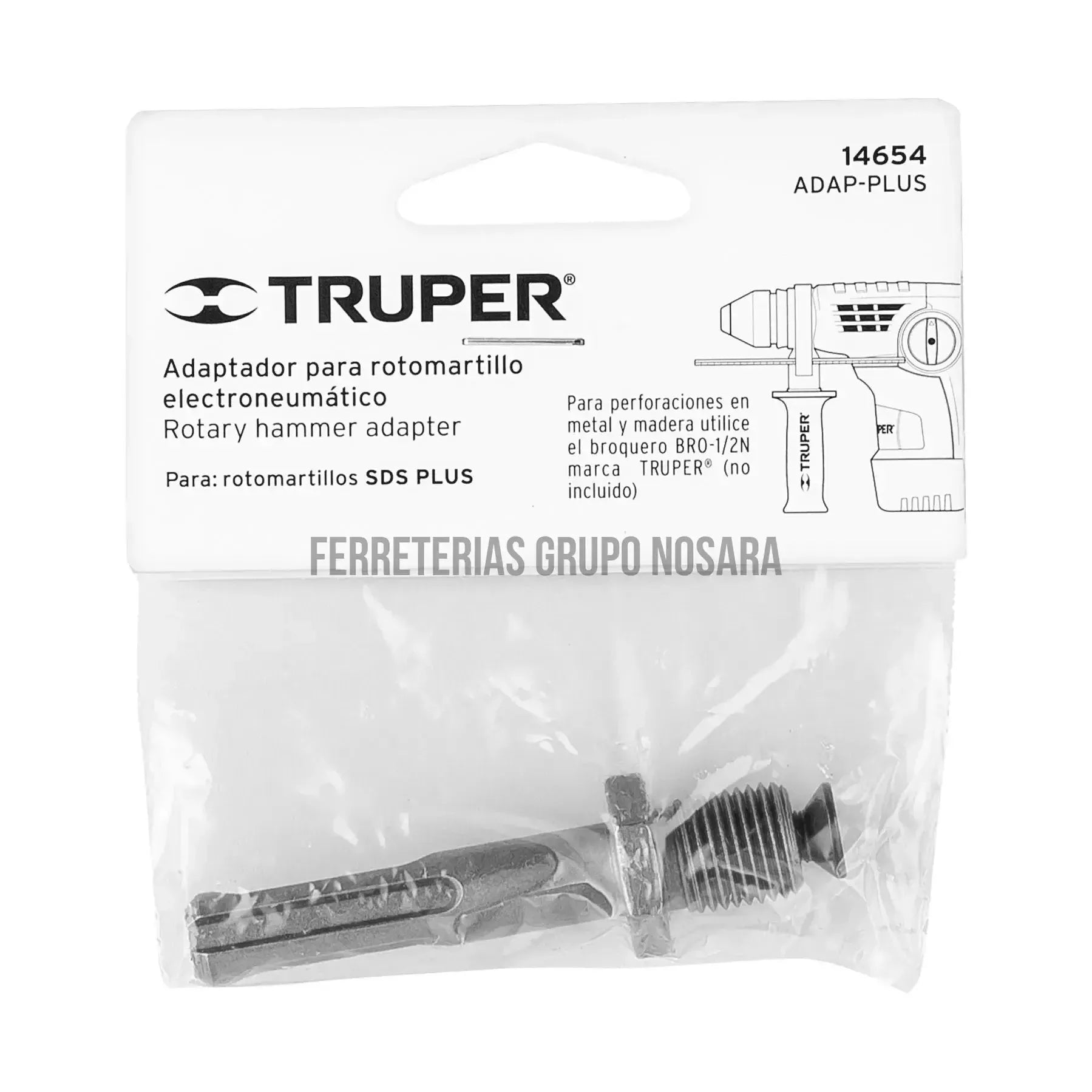 Adaptador para roto martillos, SDS PLUS / 14654-