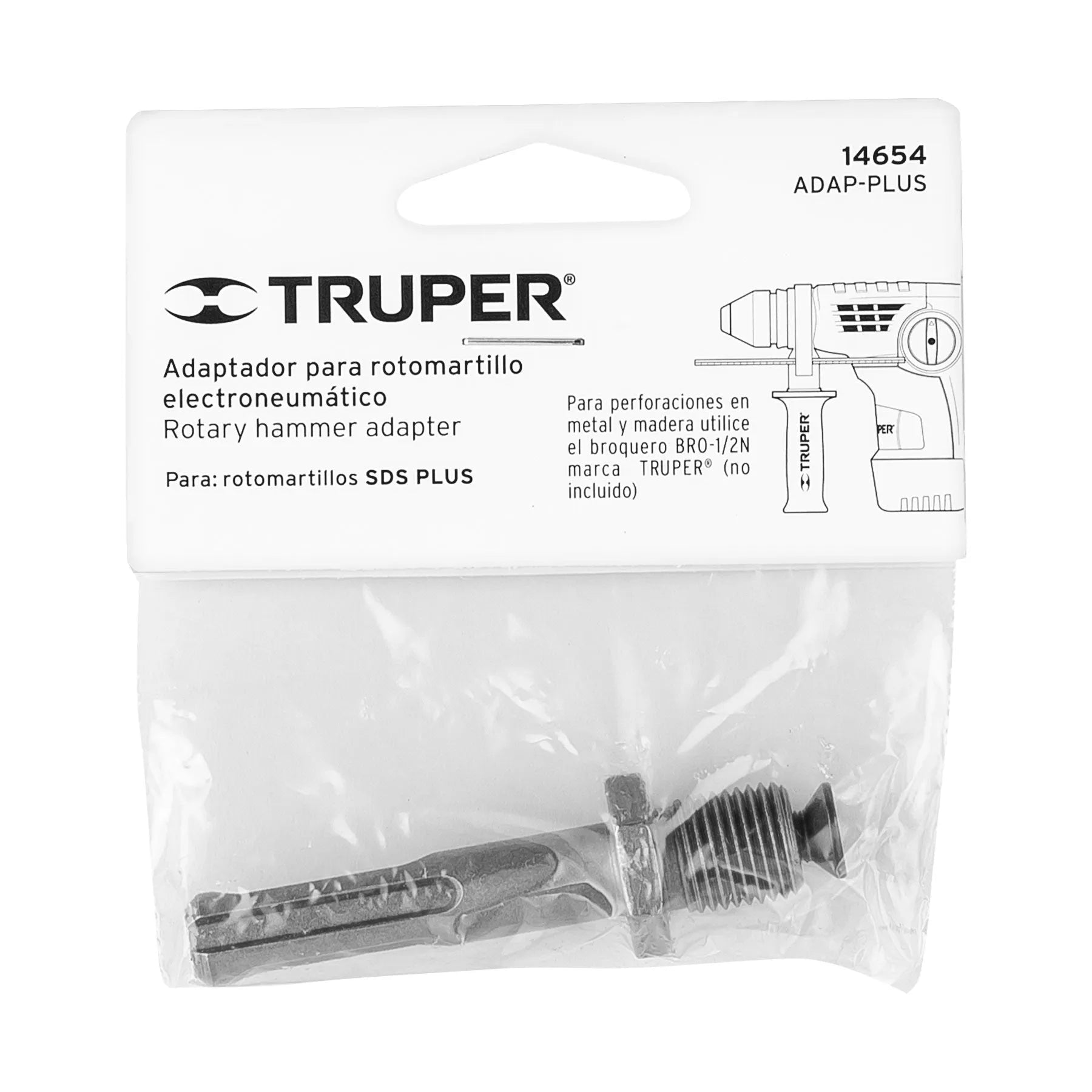 Adaptador para roto martillos, SDS PLUS / 14654-