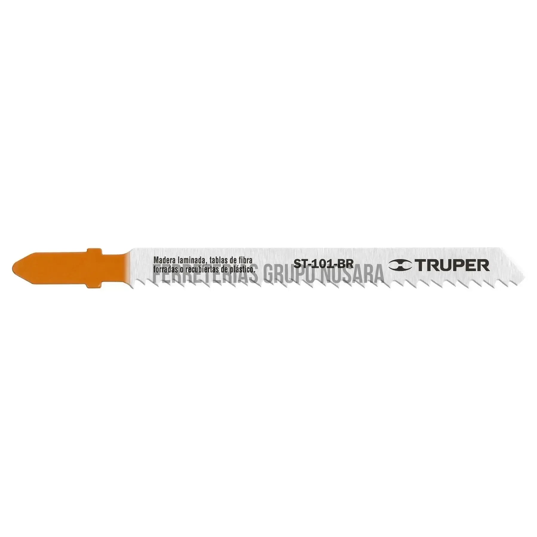 Blíster con 5 seguetas 10 DPP zanco 'T' corte recto triplay / 18125-