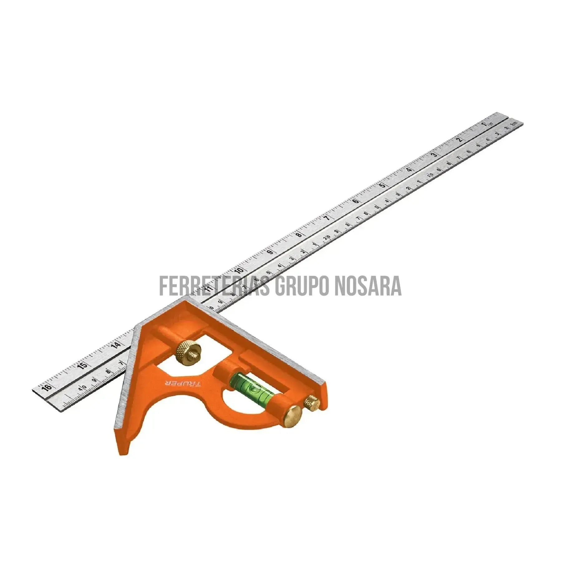 Escuadra 16" de combinación con punzón para marcar, Truper / 14381-