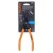 Pinza punta recta 7" para cerrar anillos, mango de PVC / 17361-