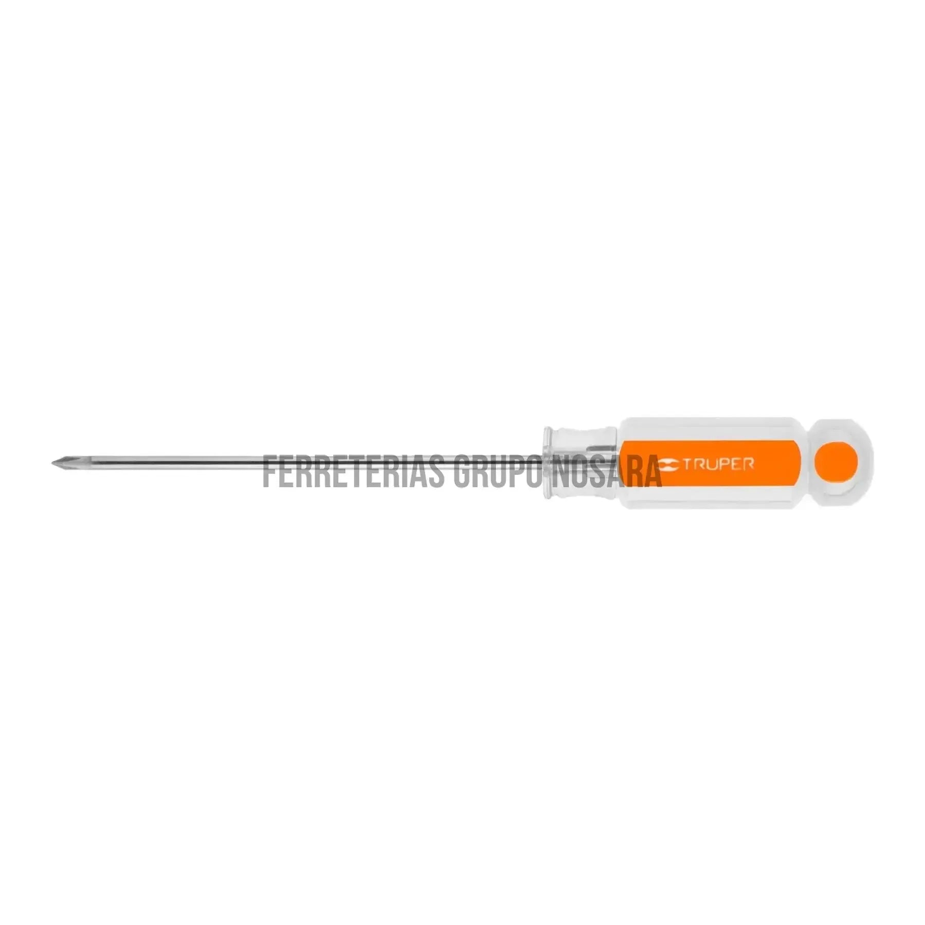 Desarmador de cruz 1/8" x 4" mango de acetato, Truper / 14053-