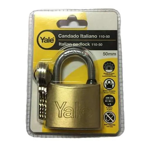 CANDADO 50MM YALE 110-50 KA2 BLISTER