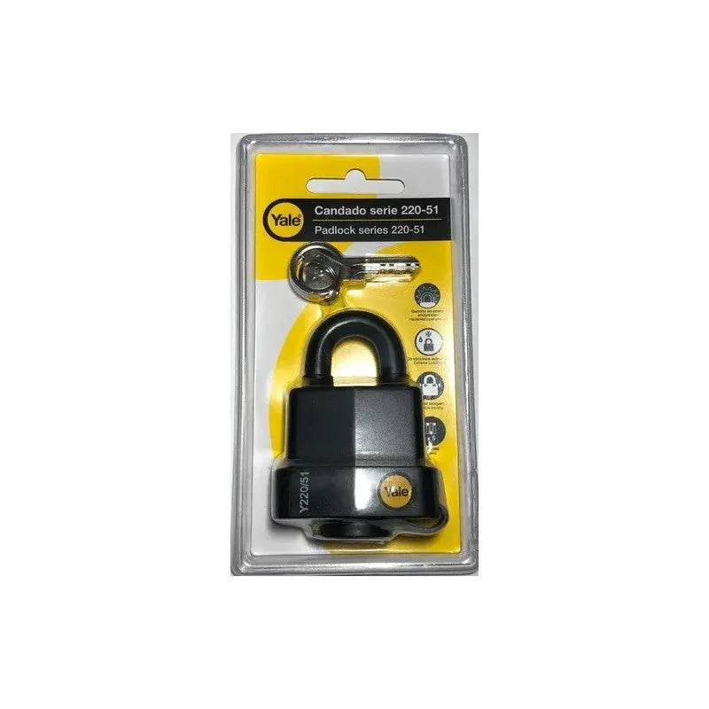 YALE CANDADO 51MM  Y220/51/118 BL