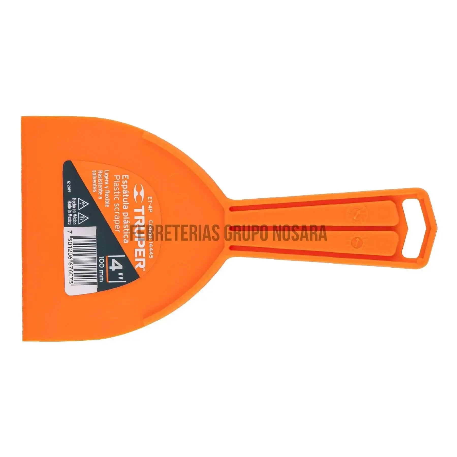 Espátula plástica de 4", Truper / 14445-