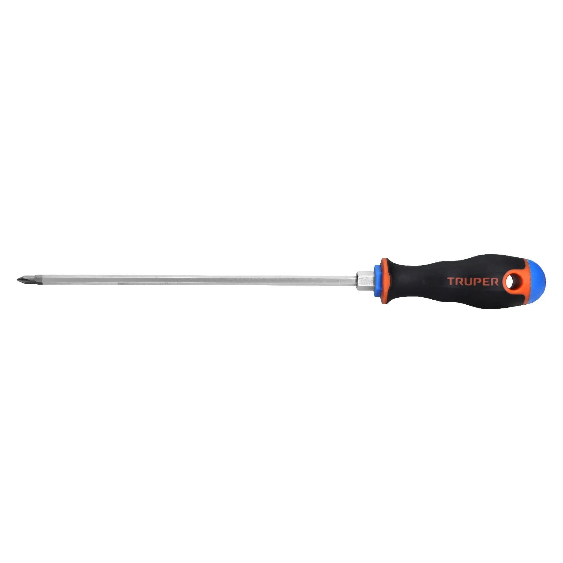 Desarmador de cruz 3/16" x 8" mango Comfort Grip, Truper / 14070-