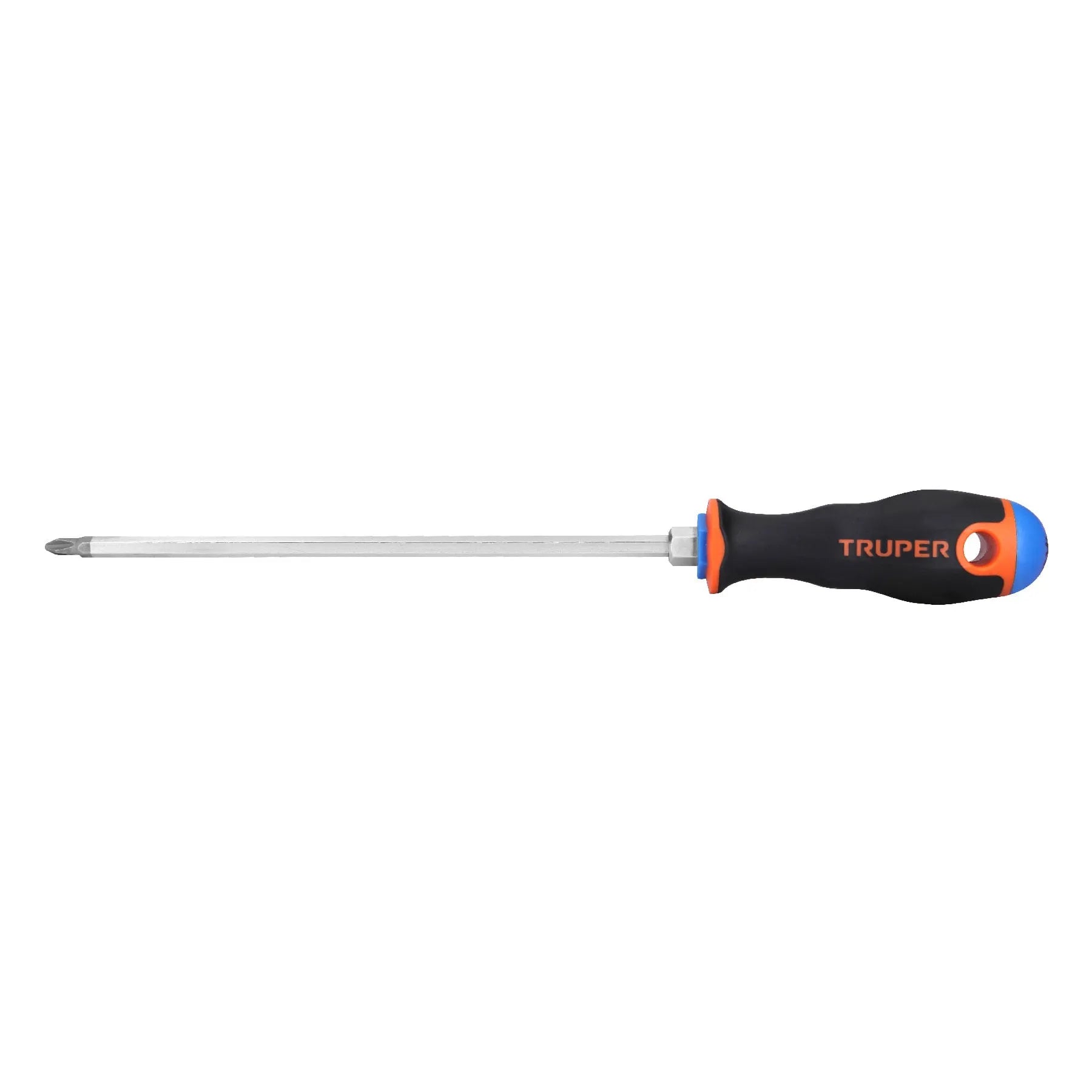 Desarmador de cruz 1/4" x 8" mango Comfort Grip, Truper / 14082-