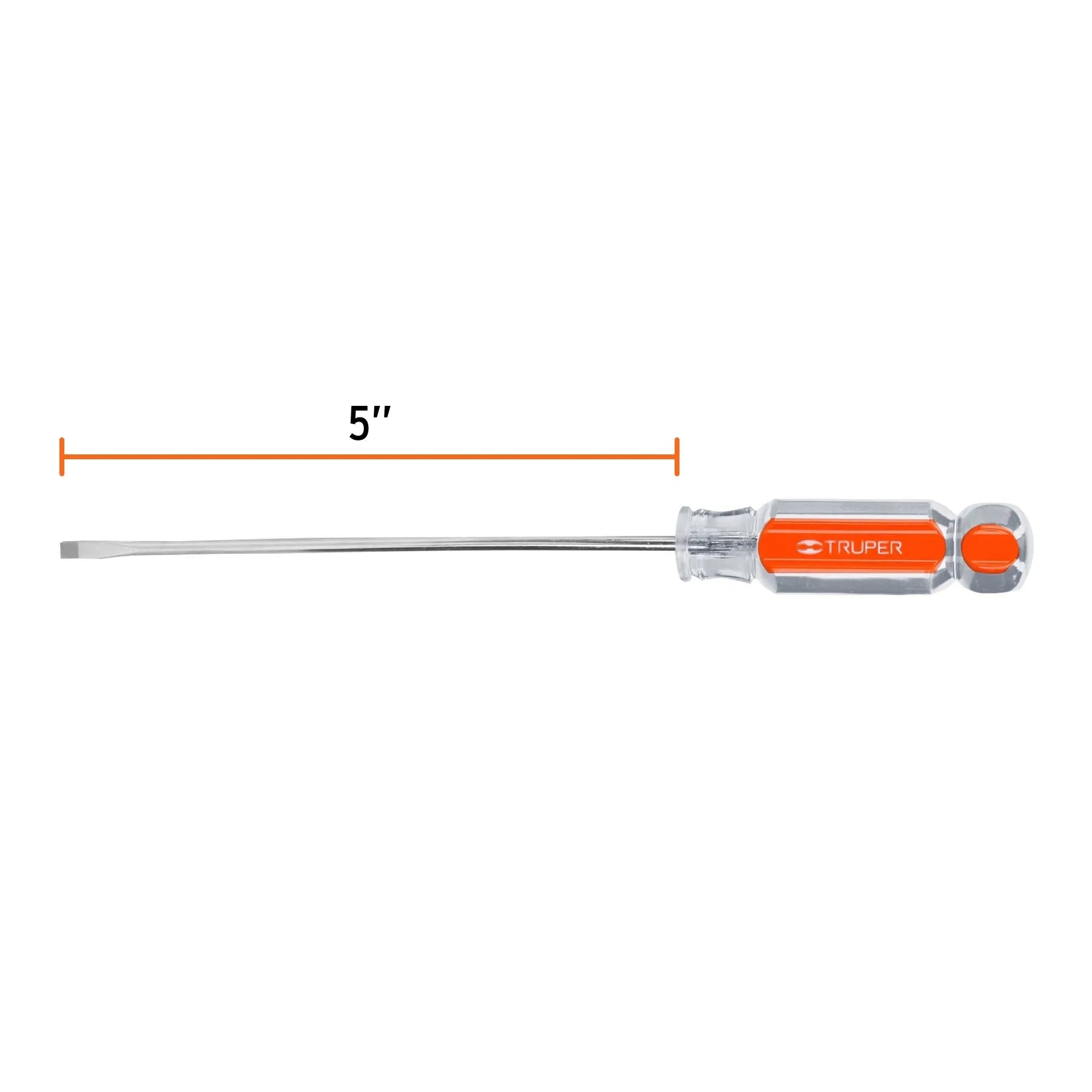 Desarmador cabinet 1/8" x 5" mango de acetato, Truper / 14020-