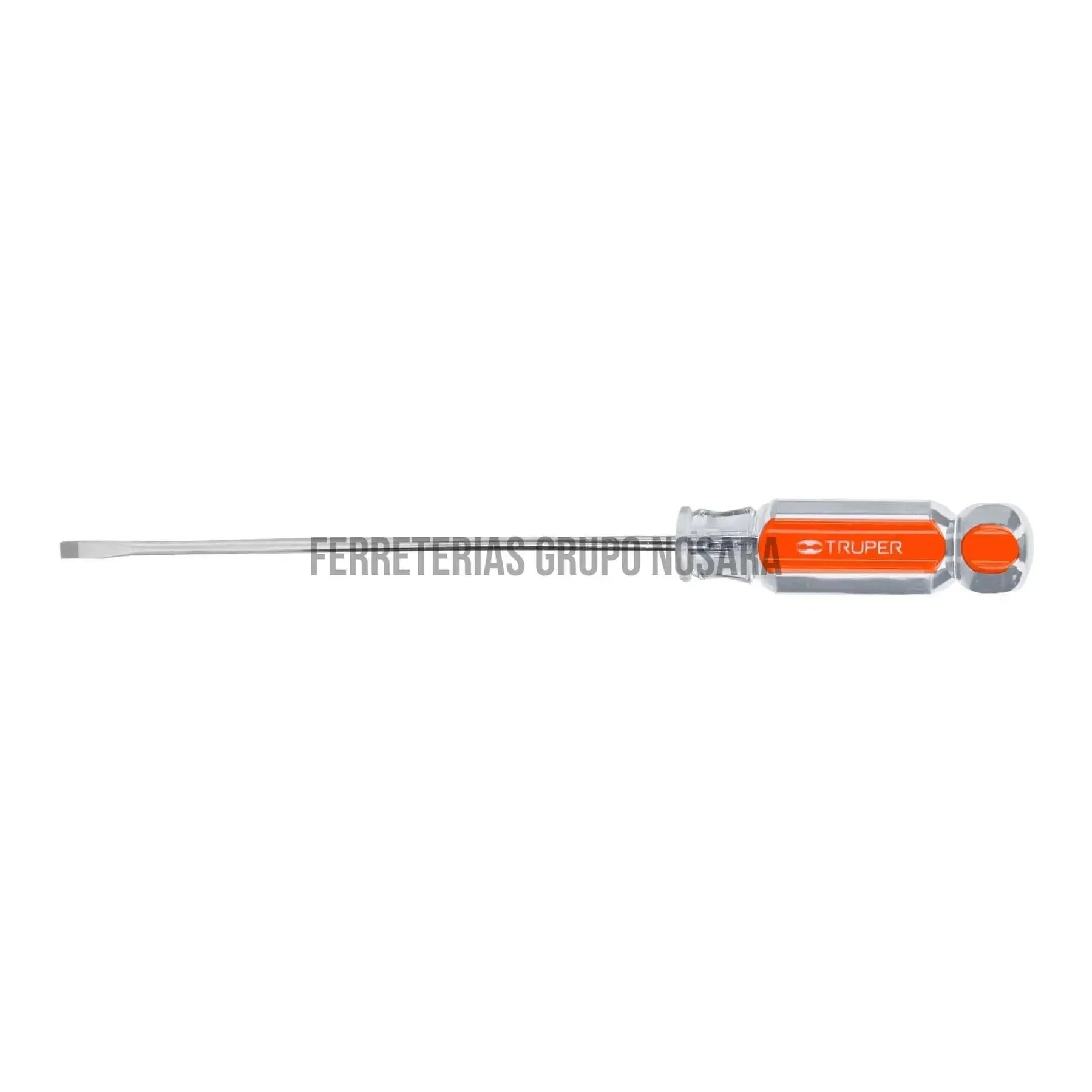 Desarmador cabinet 1/8" x 5" mango de acetato, Truper / 14020-