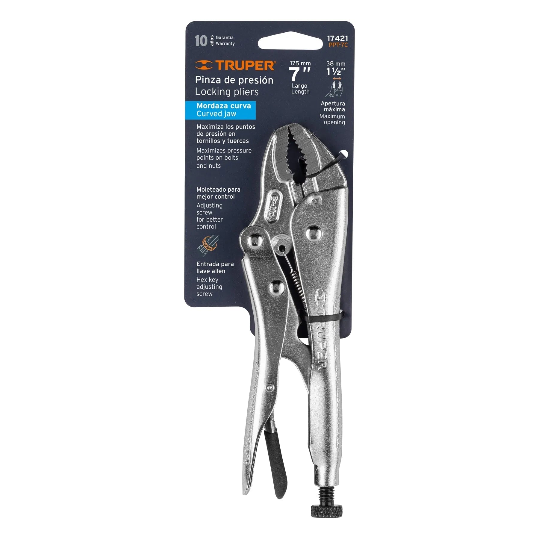 TRUPER ALICATE GRIP 7" PRE PPT-7 17421-