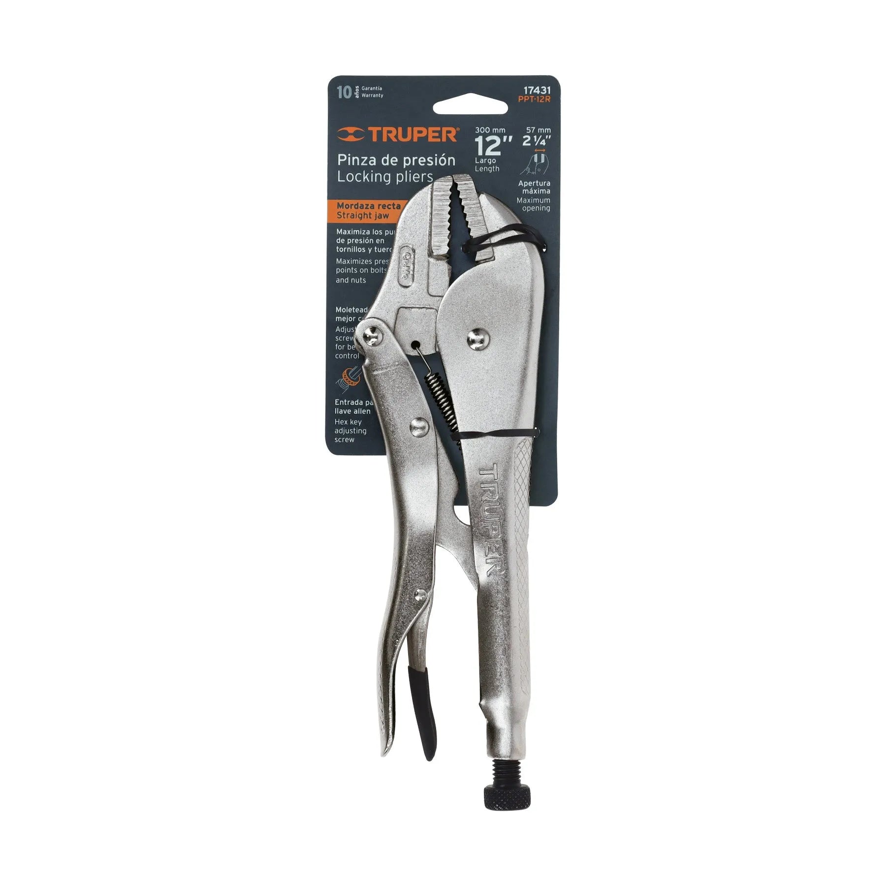 TRUPER ALICATE MORDAZA 12" PPT-12R 17431-