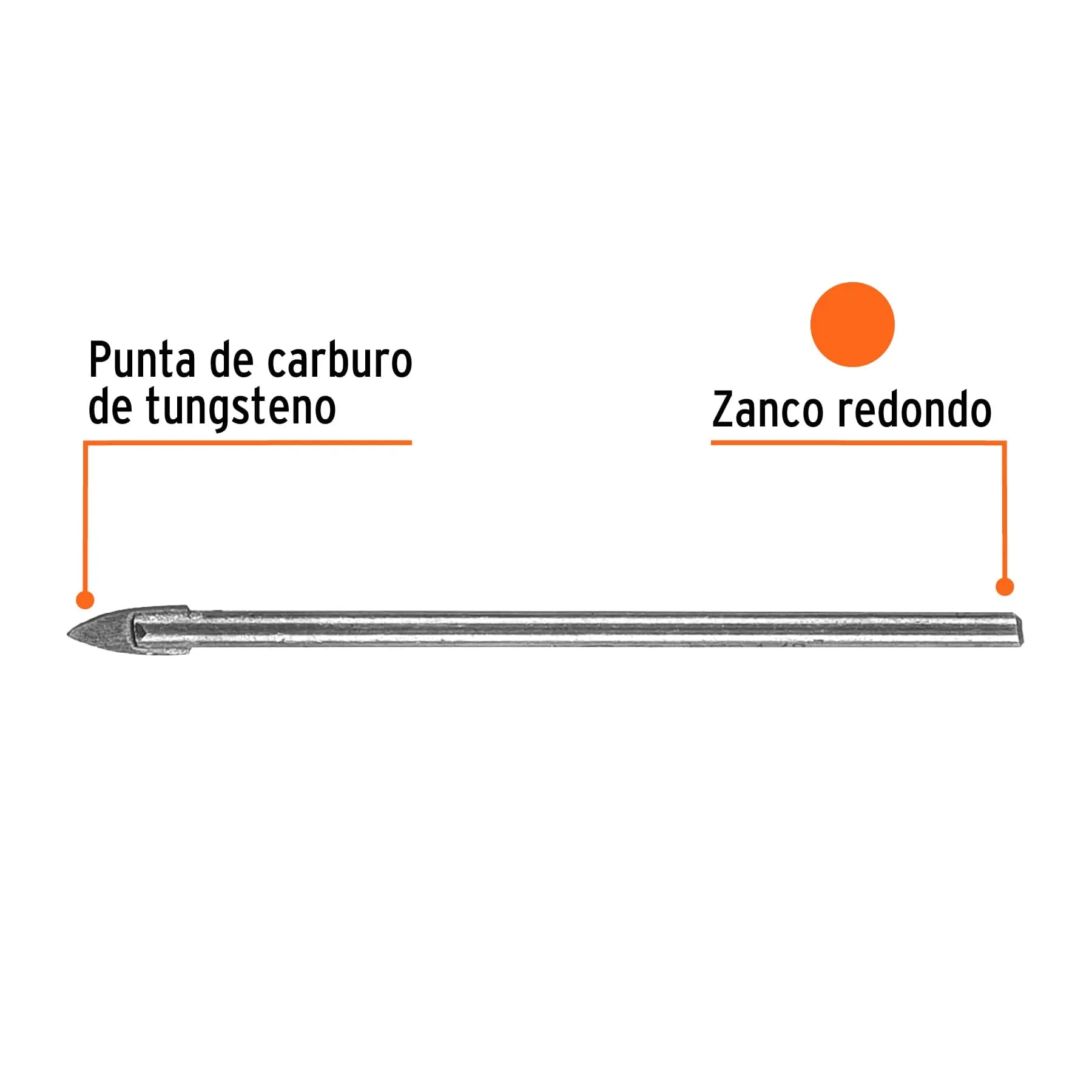 Broca para vidrio y azulejo de 1/8 TRUPER / 11700