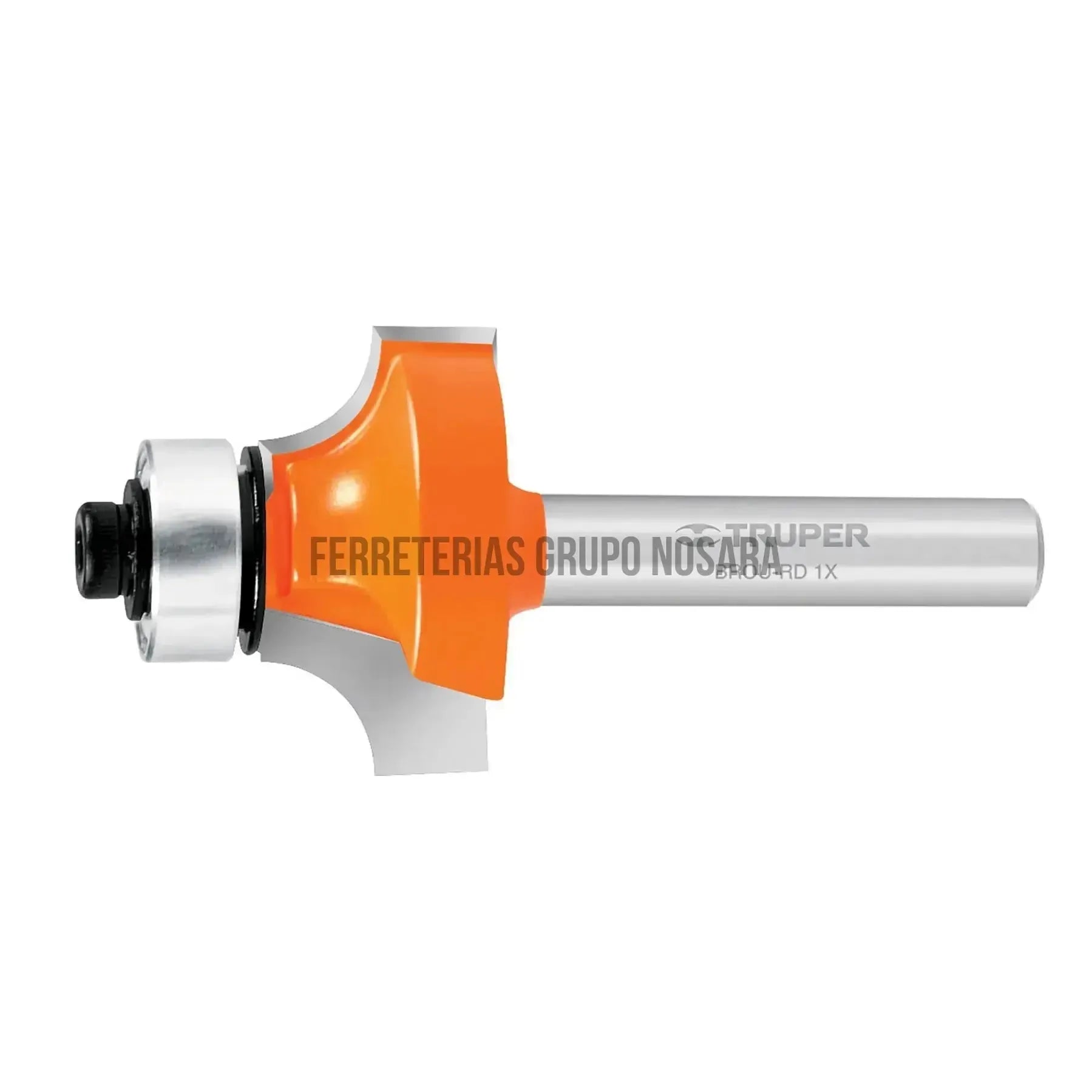 Broca para router, redondeado, 1" con balero, Truper / 11469-