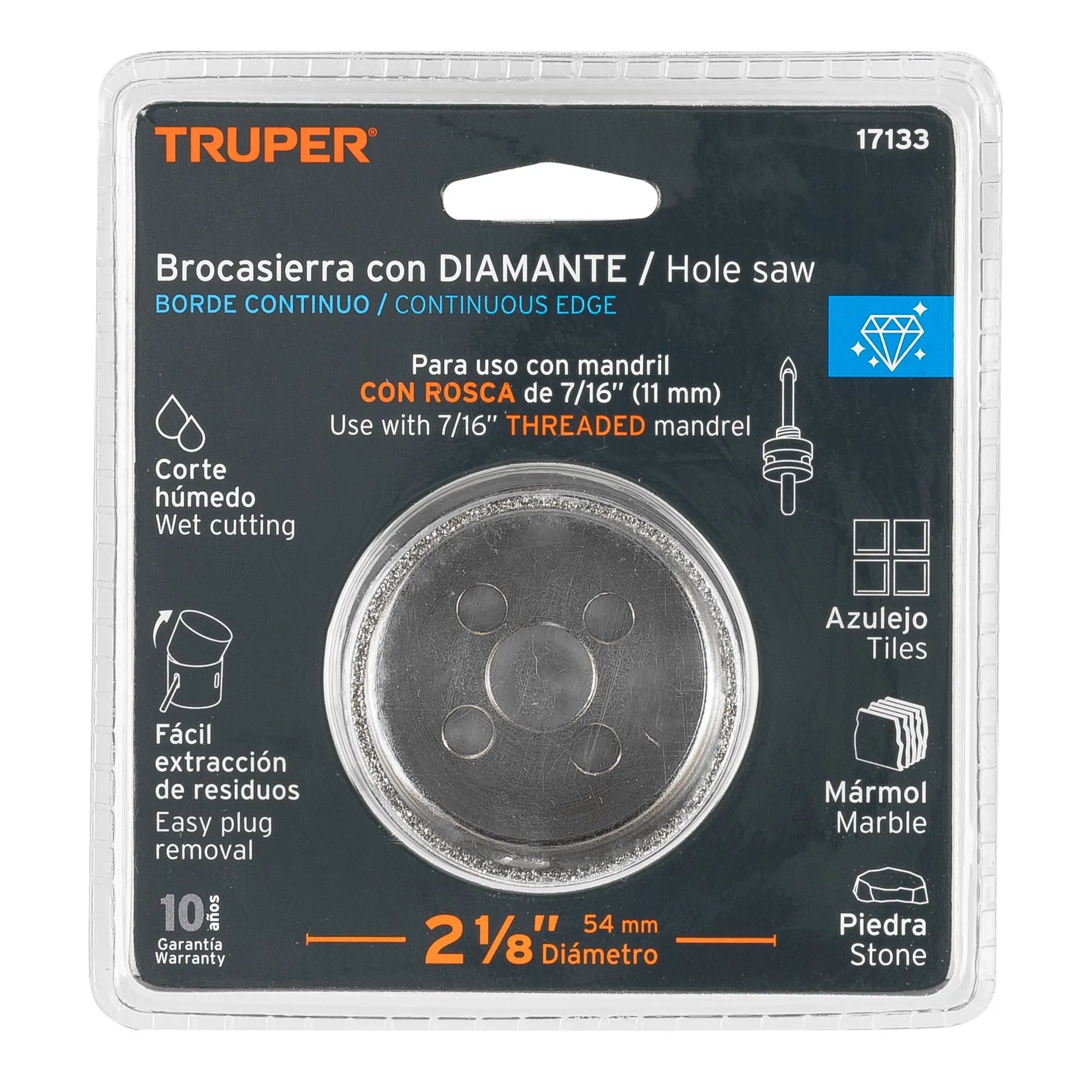 Brocasierra diamante 2-1/8 TRUPER / 17133