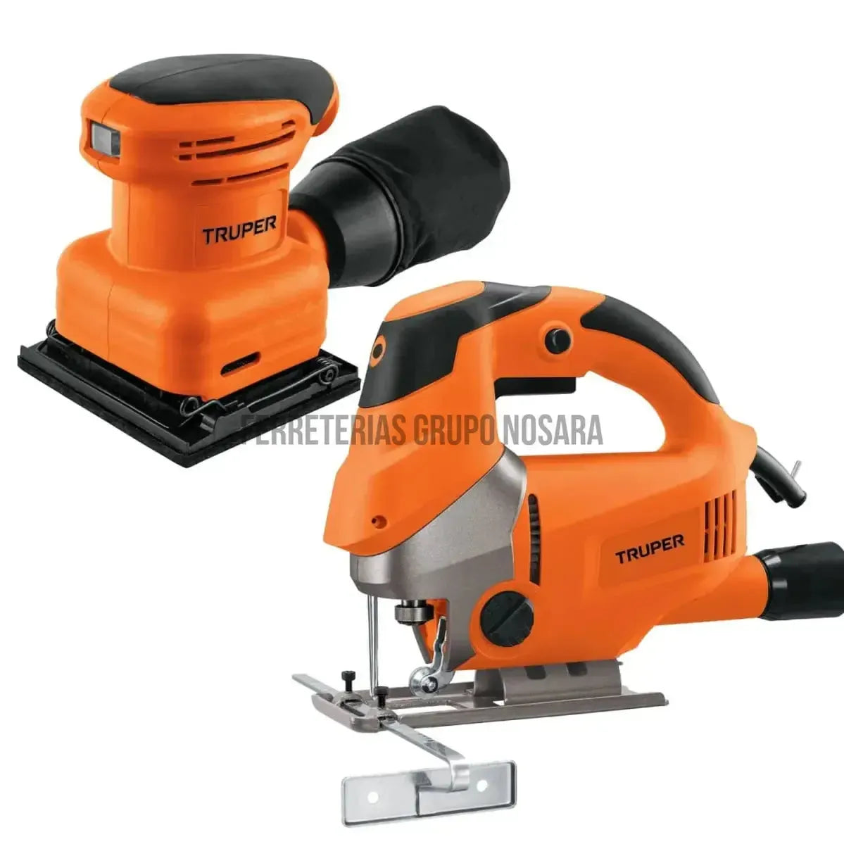 Combo Lijadora orbital 1/4" 200 W + Sierra Caladora 750 W Truper-