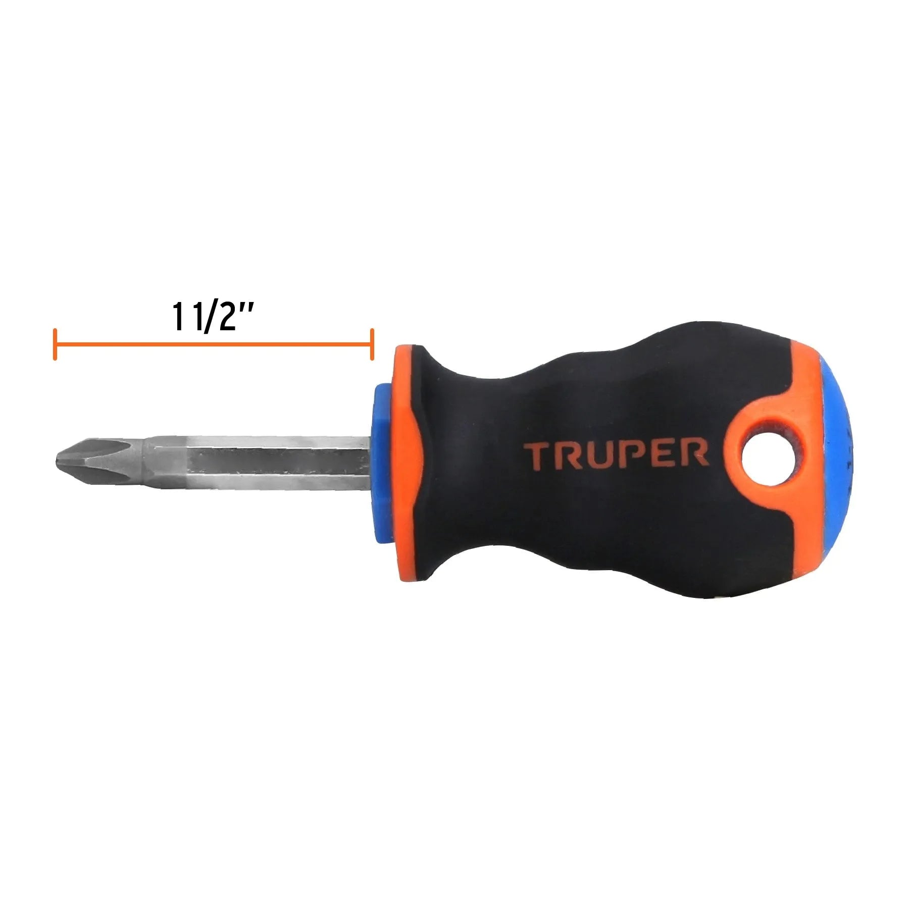 Desarmador de cruz 1/4" x 1-1/2" mango Comfort Grip, Truper / 14073-