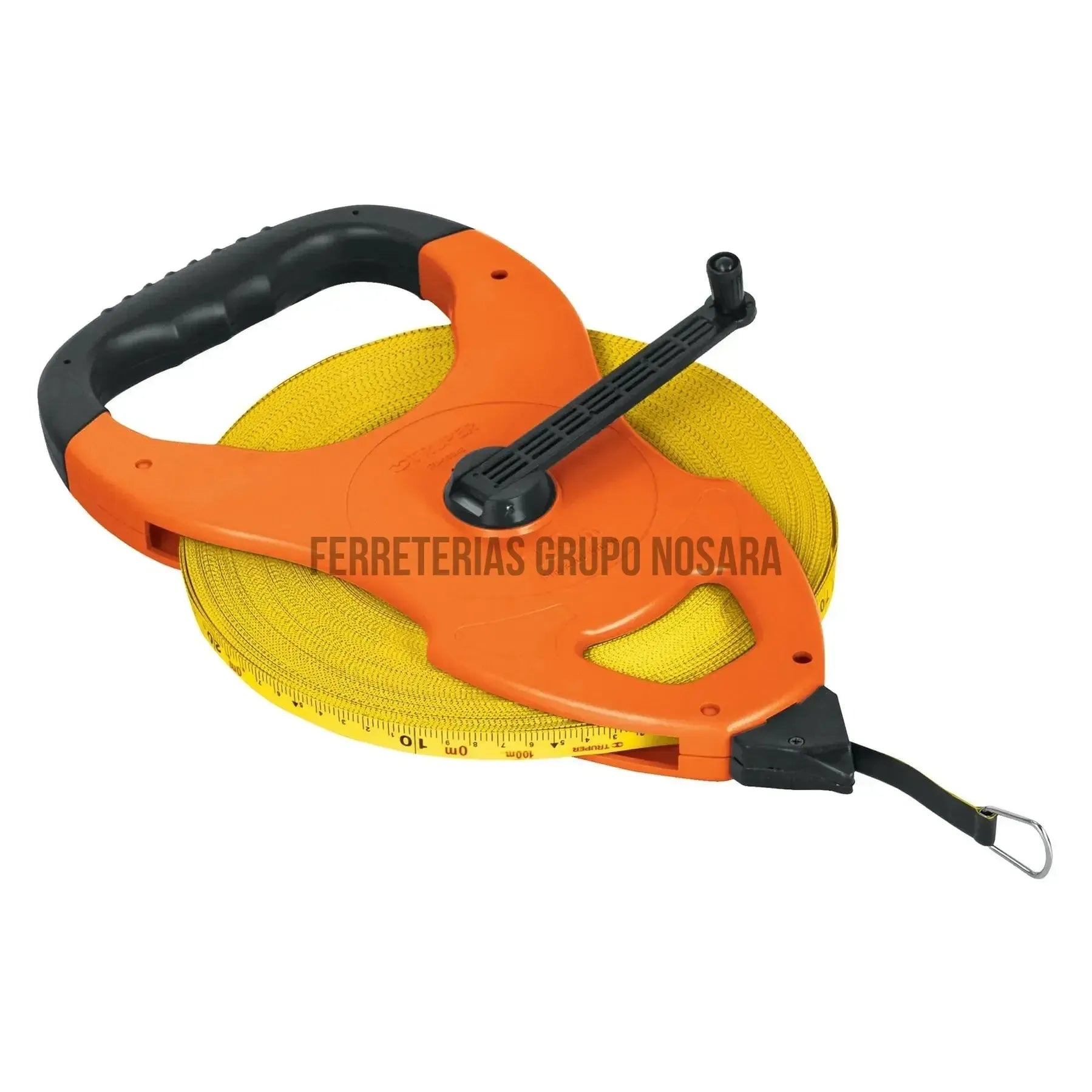 Cinta larga 100 m de fibra de vidrio, tipo cruceta, Truper / 12645-