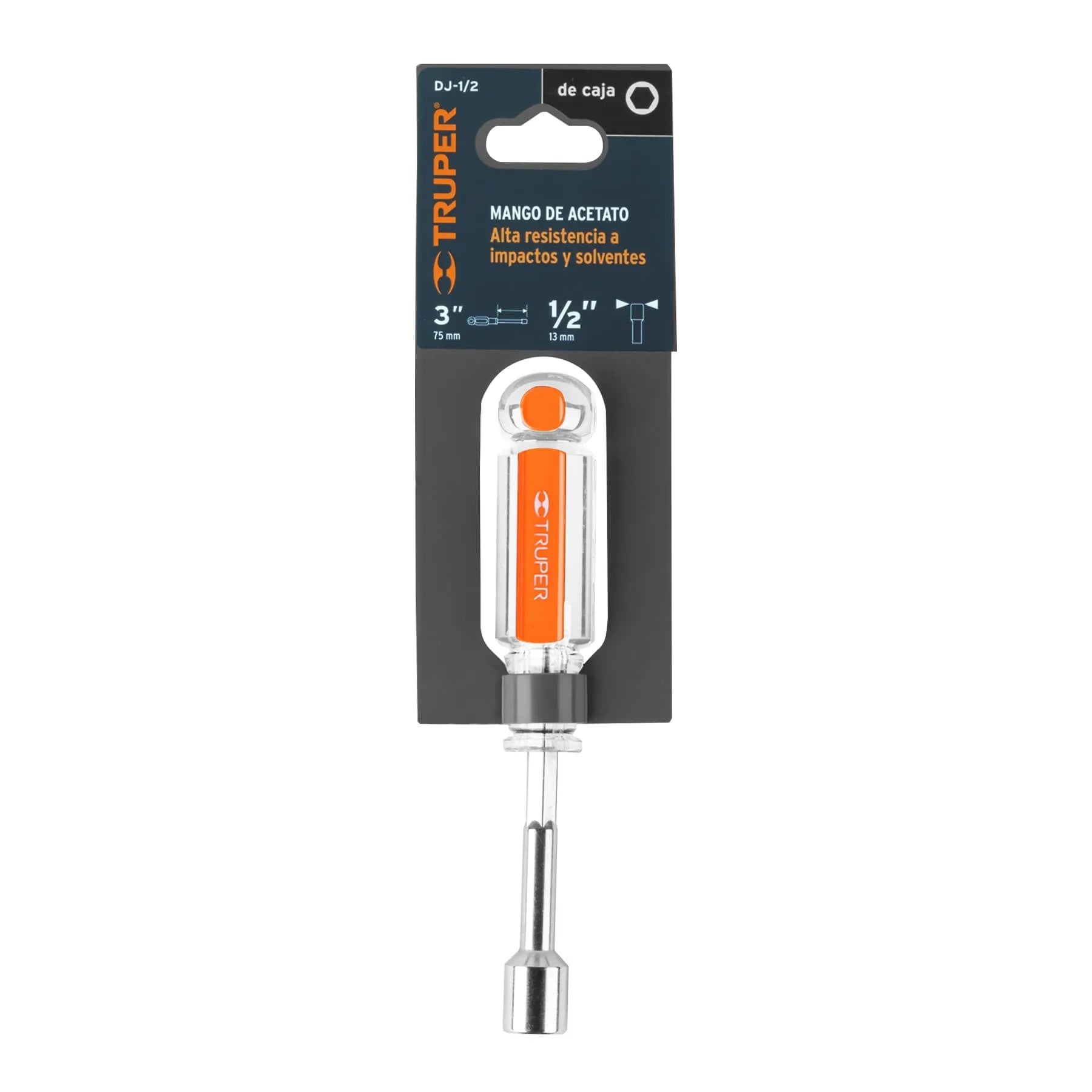 Desarmador de caja 1/2" mango de acetato, Truper / 14134-