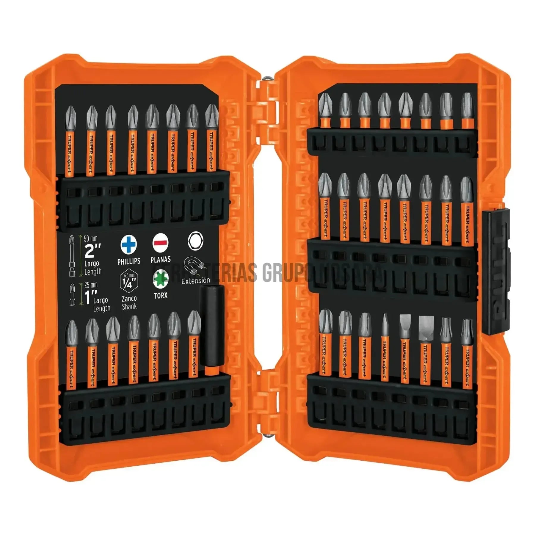 TRUPER JGO 40 PUNTA 1" C/ADAPT 101966-