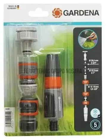 GARDENA KIT PITON LIMPIEZA/RIEGO CON CONECTORES / 18291-20-