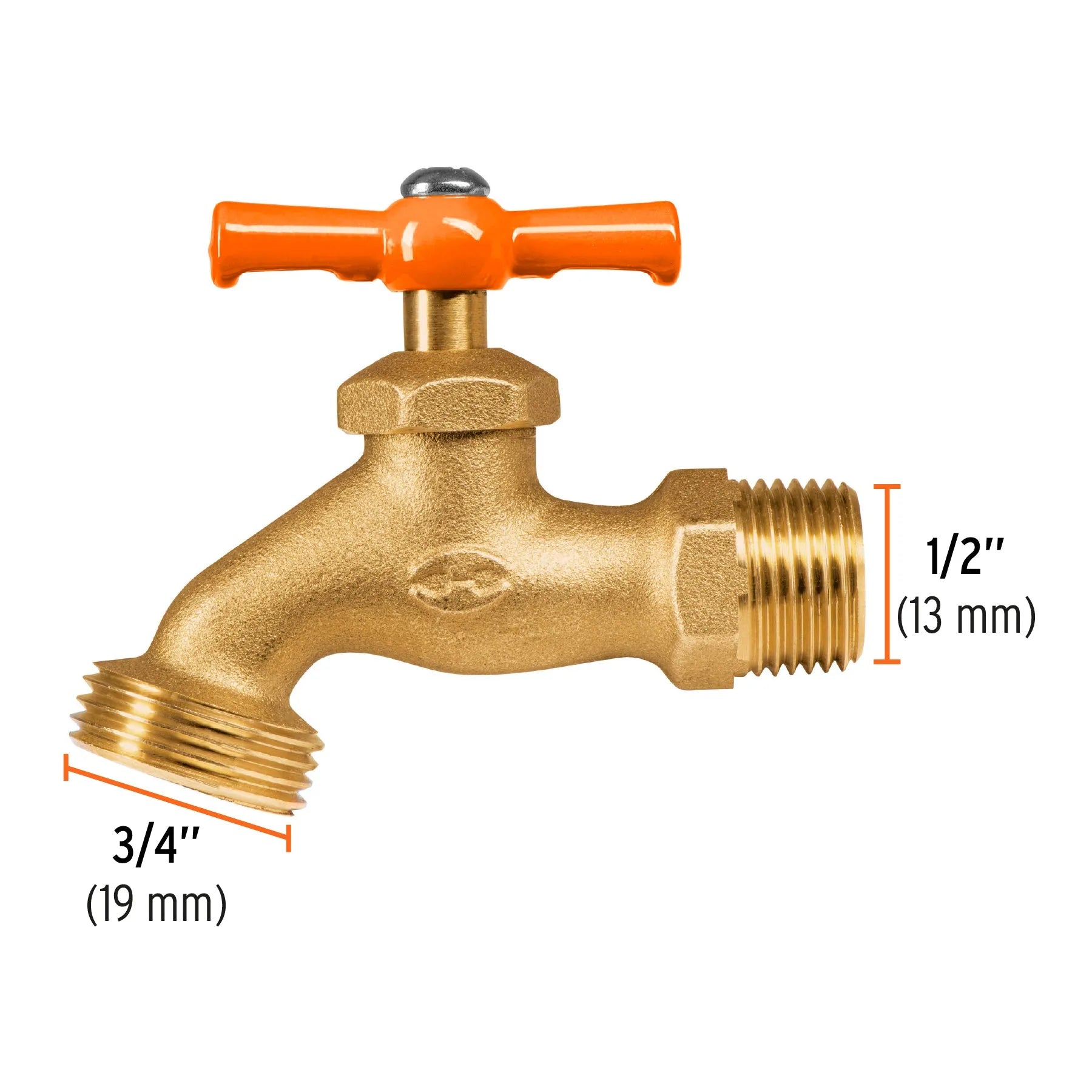 Llave de nariz para jardín, 1/2" en blíster, Truper / 13147