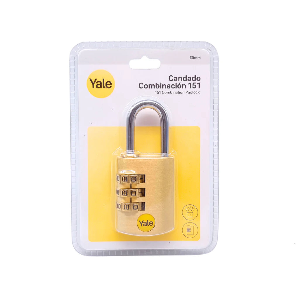 YALE PADLOCK 40MM Y151-40 BL COMBINATION