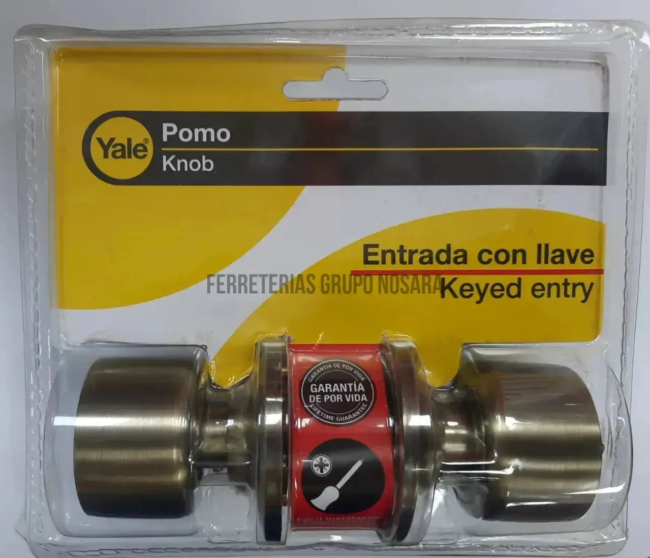YALE CERRADURA POMO CHESTER (8975)-