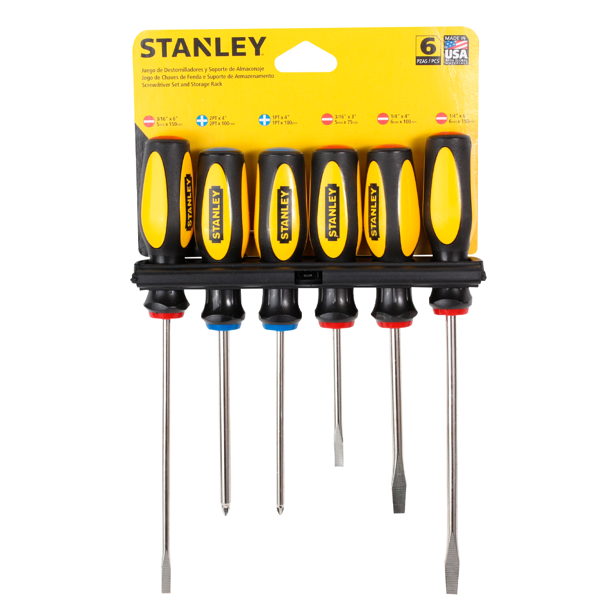 DESTORNILLADOR “STANLEY” Juego 6 Piezas 60060