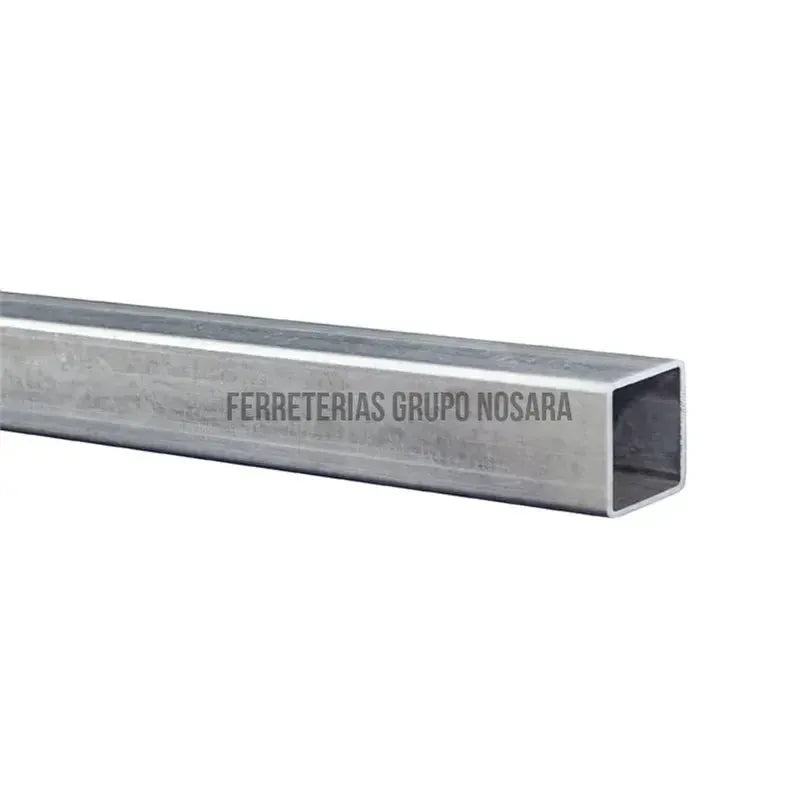 Tubo estructural hierro galvanizado cuadrado 2" x 2" (50 x 50 x 1.80 mm) 6 metros (calibre blanco)-