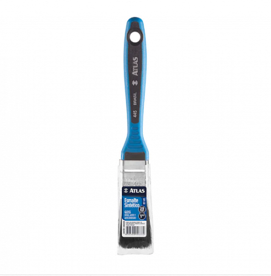 Brocha azul 445 cerda negra 1" Atlas
