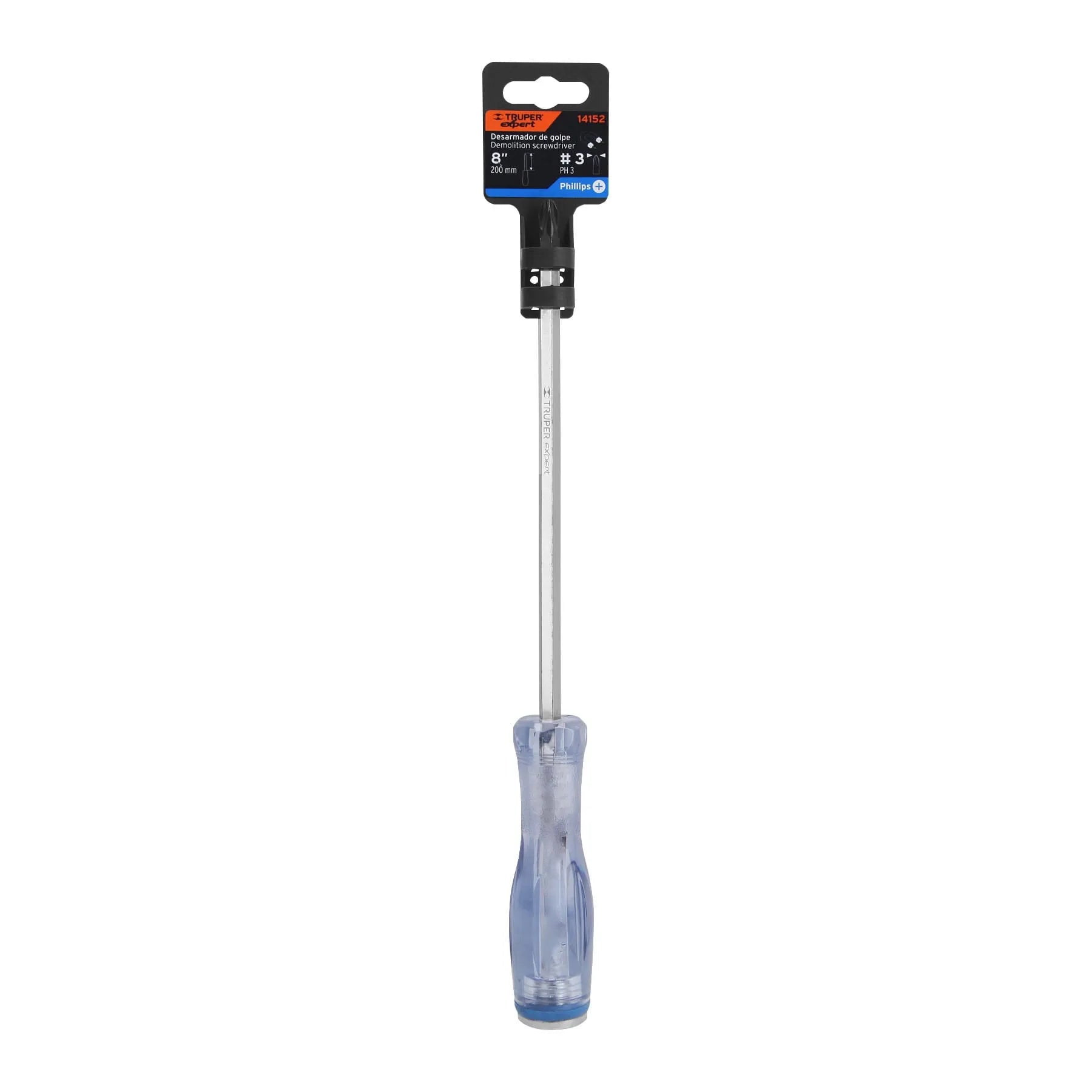 Desarmador de cruz de golpe 5/16" x 8", Truper Expert / 14152-