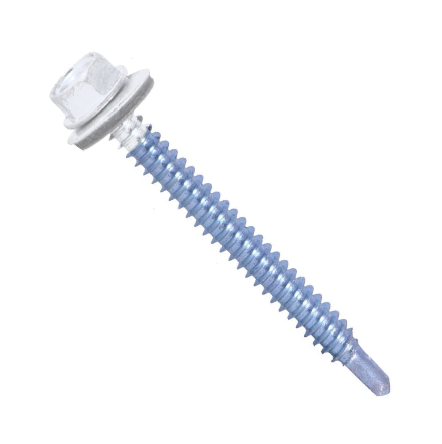 WHITE CEILING SCREW P.CTE 1/4 X 2.1/2