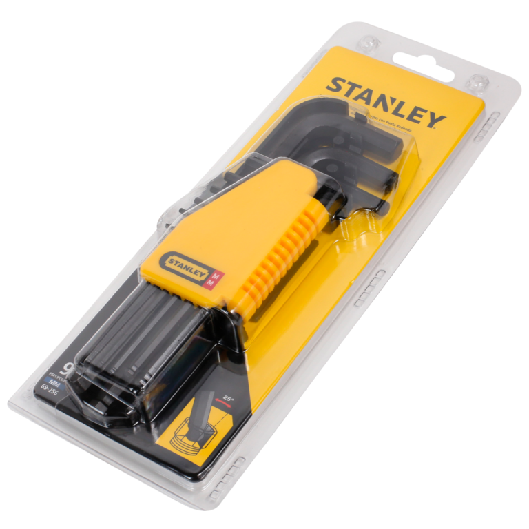 Stanley 9-Piece Metric Round End Long Hex Key Set 69-256