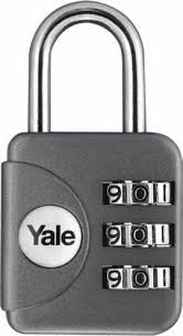 YALE YP1 PADLOCK FOR GRAY SUITCASE 8822