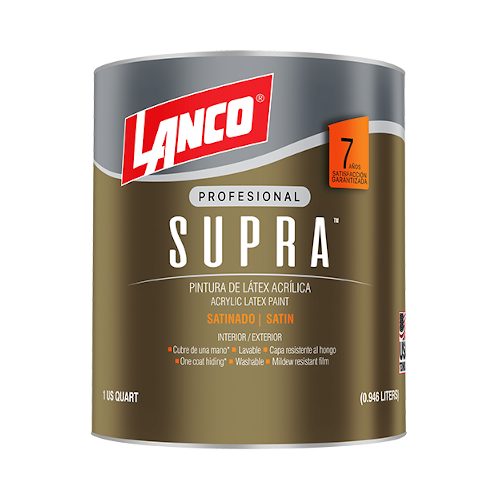 Pintura satinada Supra cuarto Lanco VA3683-5 (Base Deep)