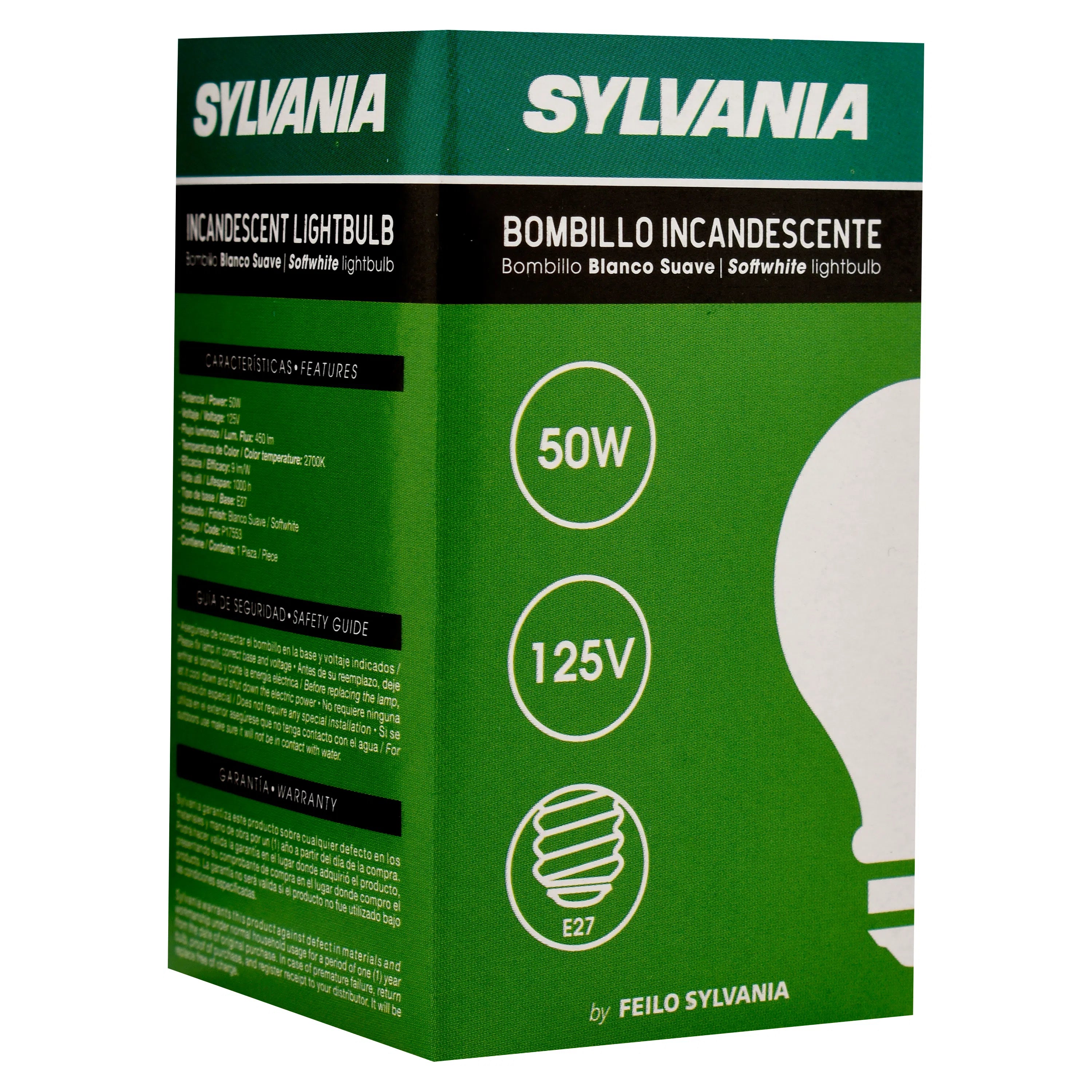 Bombillo Sylvania Incandescente 50W