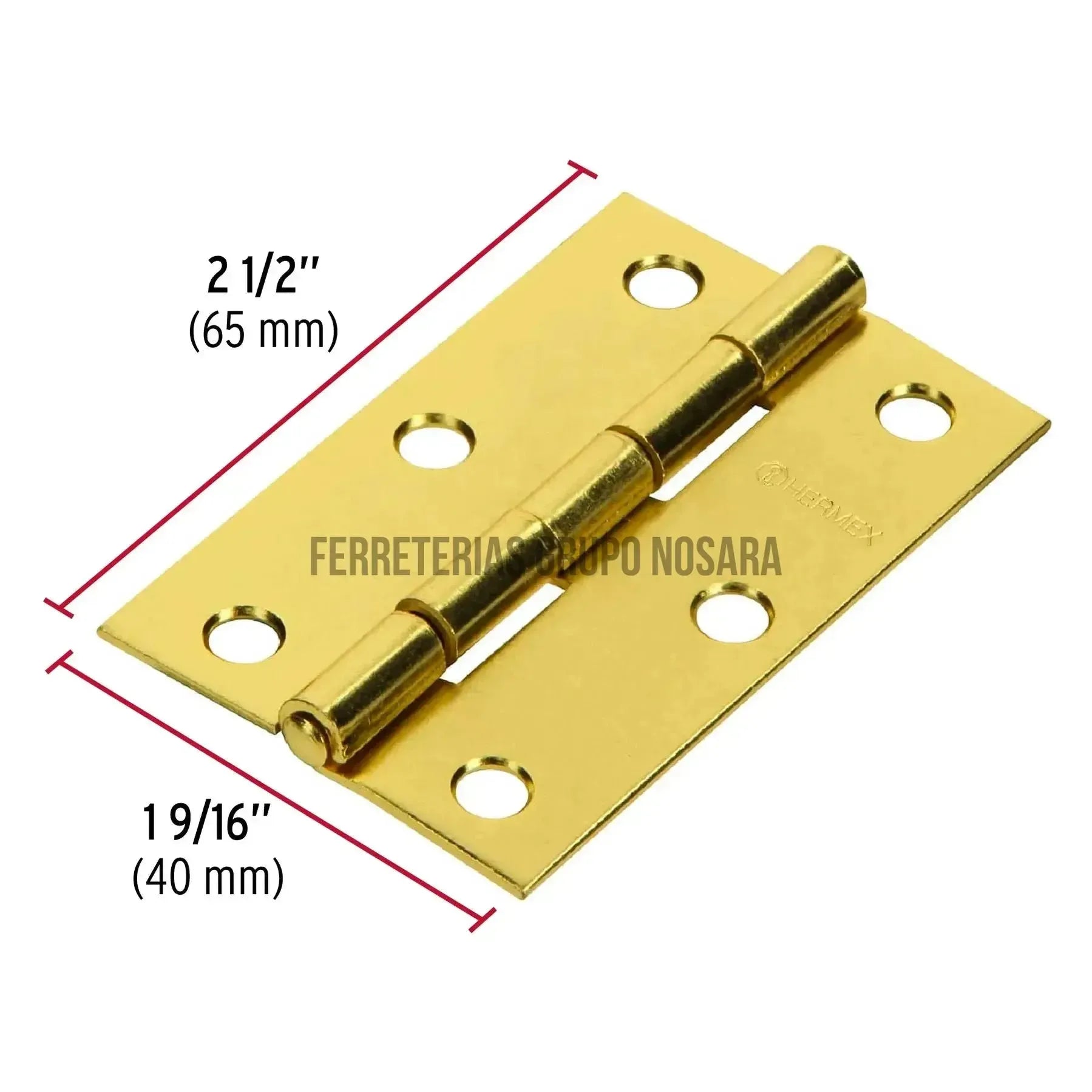 HERMEX BISAGRA DORADA 21/2'X212' 43208-