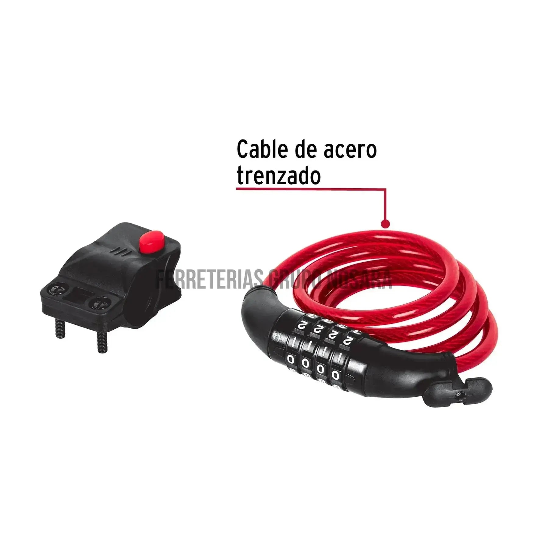 HERMEX CANDADO BICI COMB CB-8C 43924-