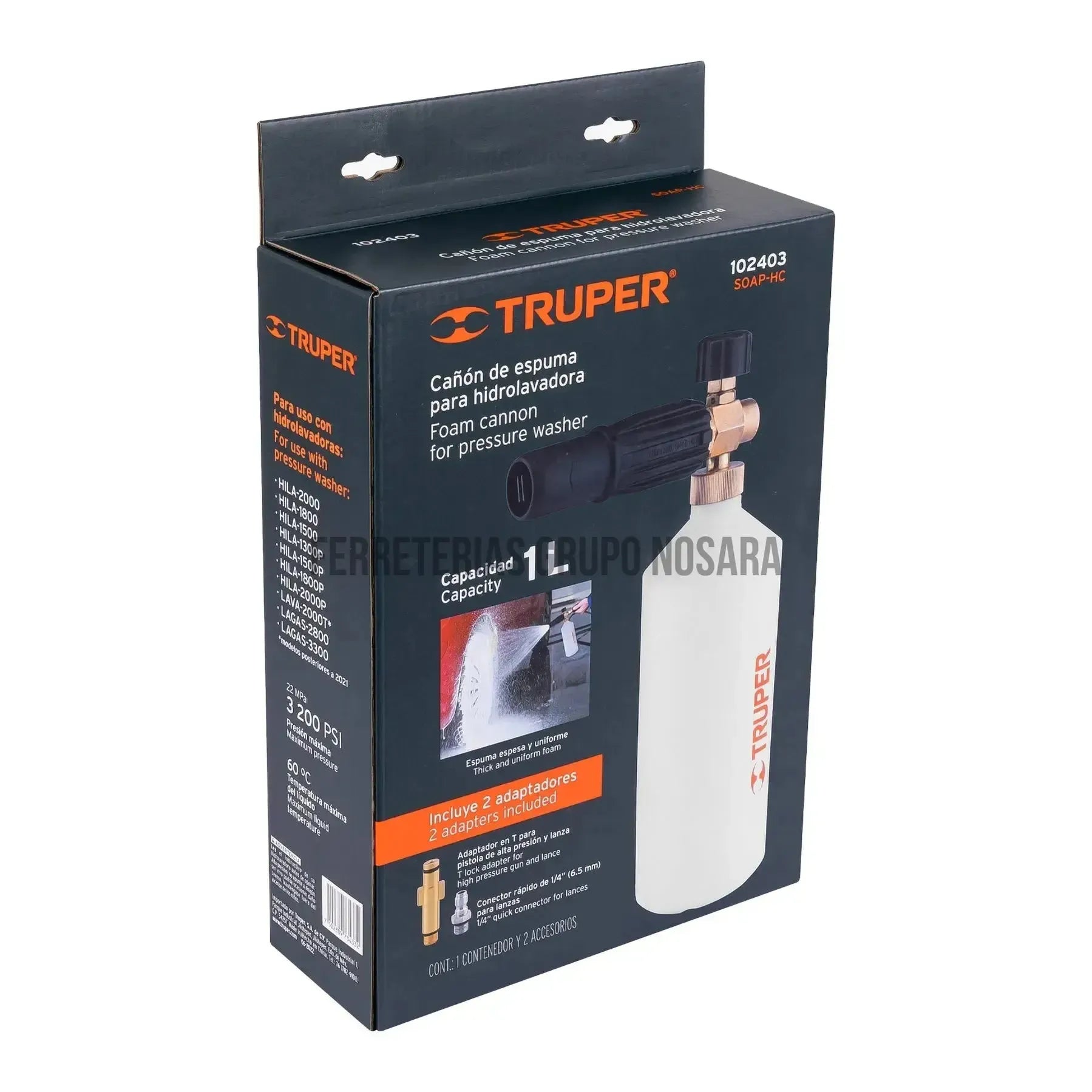TRUPER CAÑON DE ESPUMA P/HIDRO #102403-