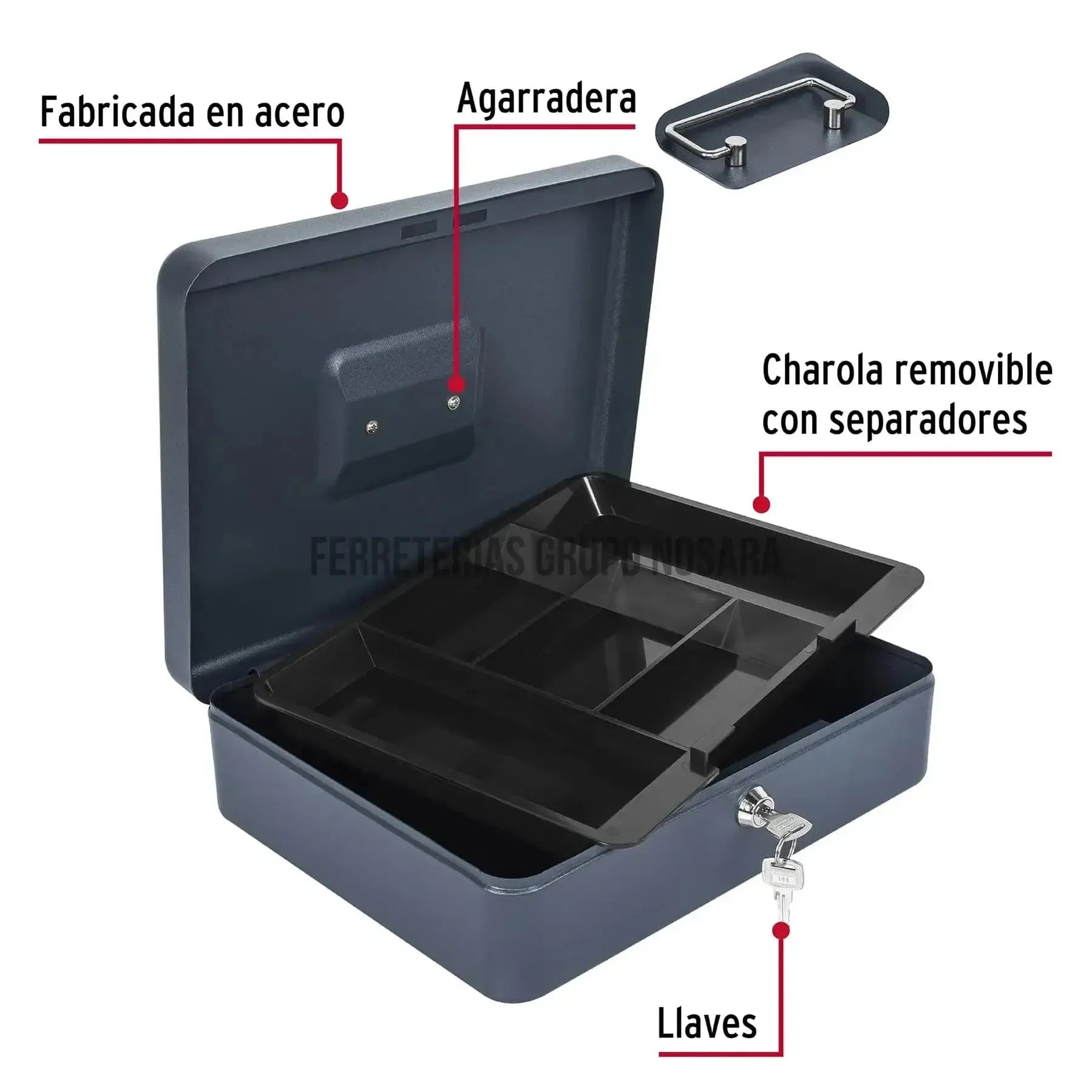 HERMEX CAJA DINERO 30CM 43076-