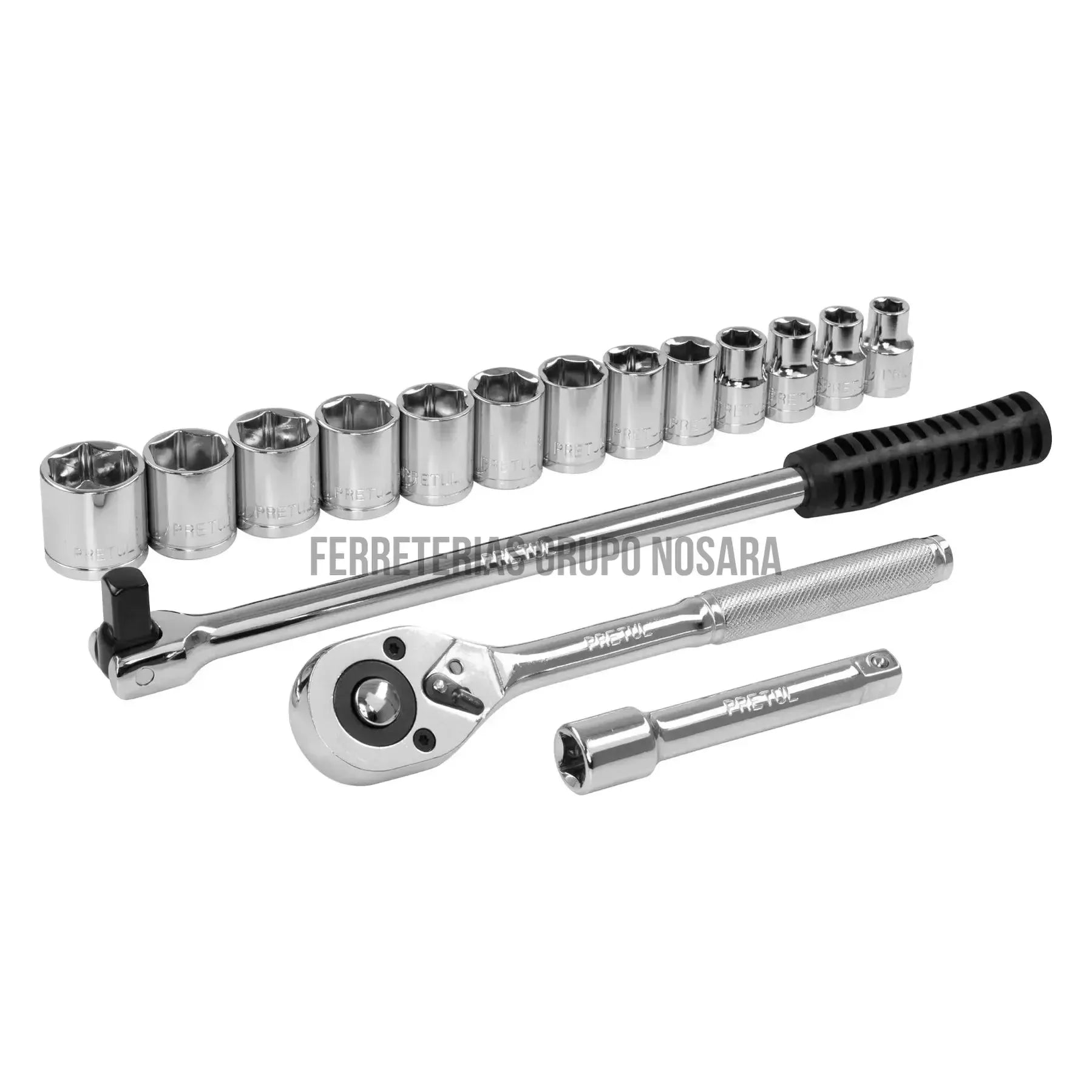 TRUPER JGO CUBOS PULGADA 17PCS 21172-
