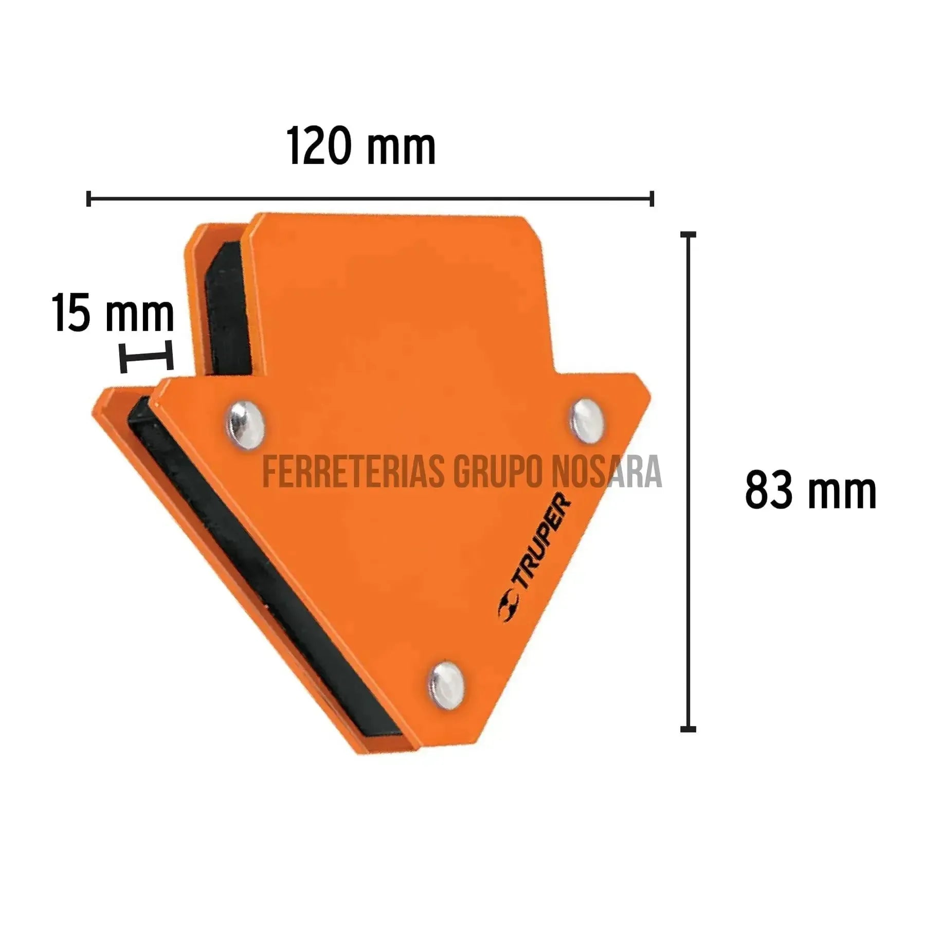 Escuadra magnética 3" para soldar, capacidad 11 kg, Truper / 12119-