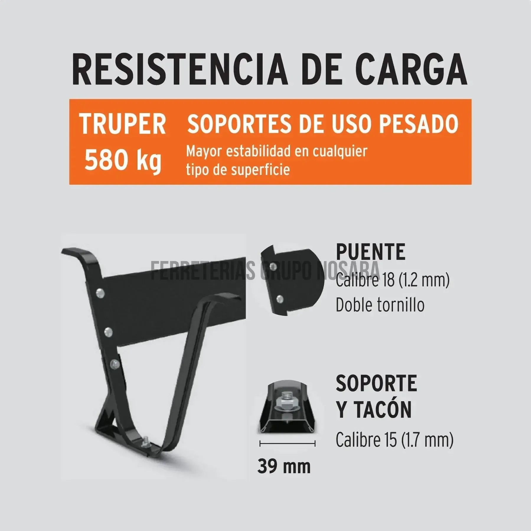 Carretilla concha plástica 6 ft3 Neumática, bastidor tubular / 11777-