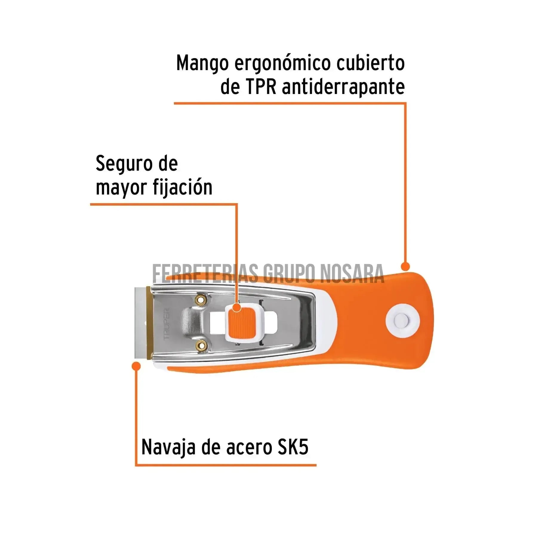 TRUPER REPUESTO P/RASPADOR VIDRIO 16951-