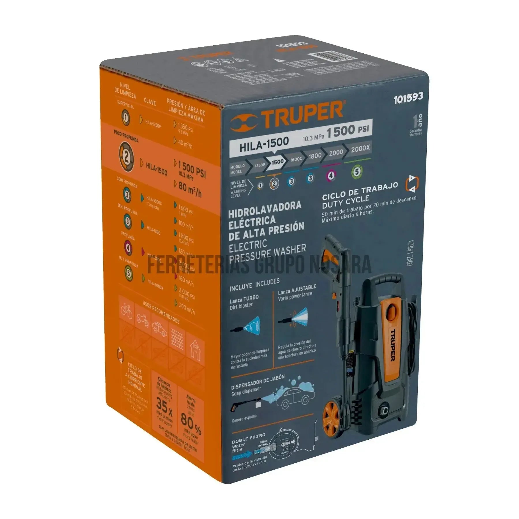 TRUPER HIDROLAV ELEC 1500PSI 101593-