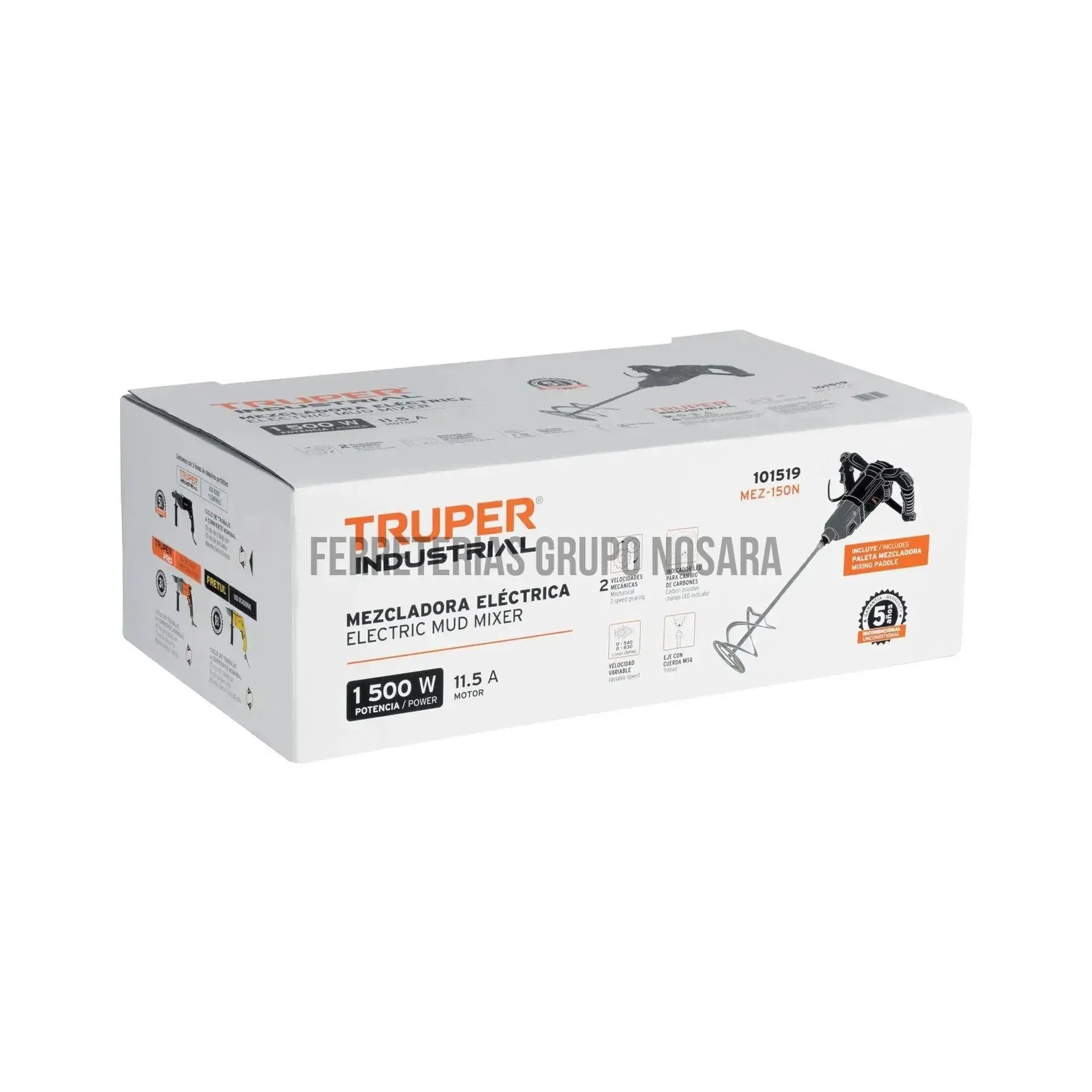 TRUPER MEZCLAD ELECT IND 1500W MEZ-150N-