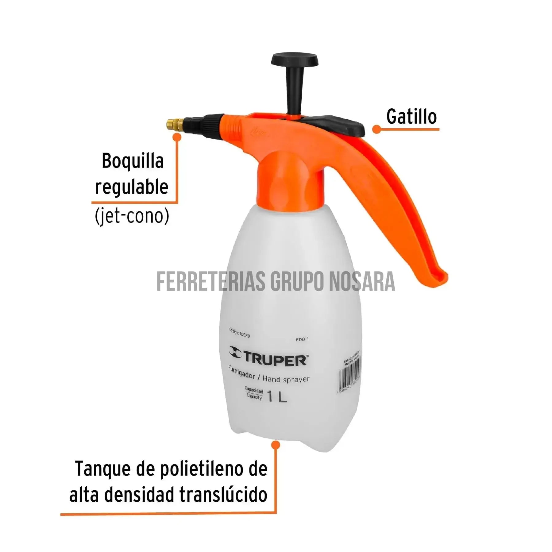 TRUPER BOMBA FUMIGAR DOMESTICO 1L 10929-