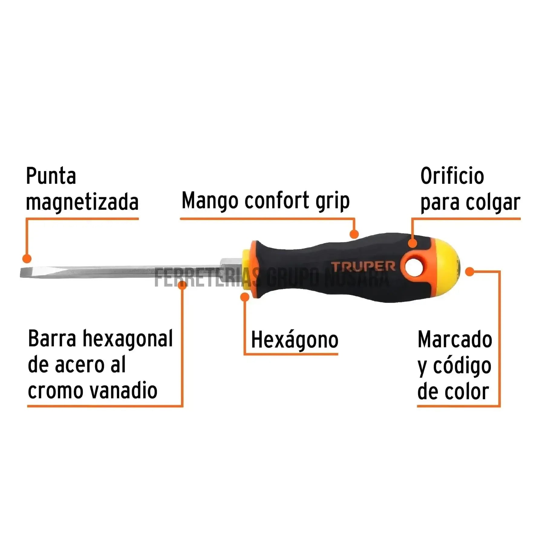 TRUPER DEST COMFORT PL DG-3/16X4B 14034-